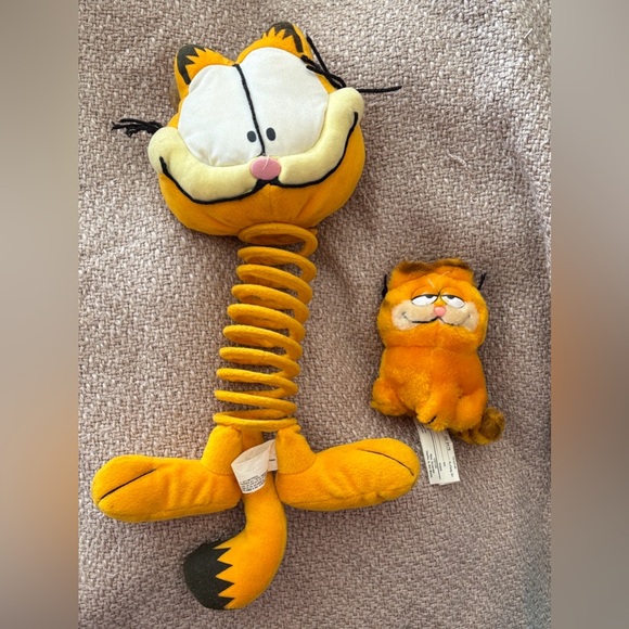 Garfield Other - Vintage Garfield  Duo - Vibrant Orange stuffed animals